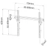 Staffa a Muro Inclinabile TV LED LCD 40-65''