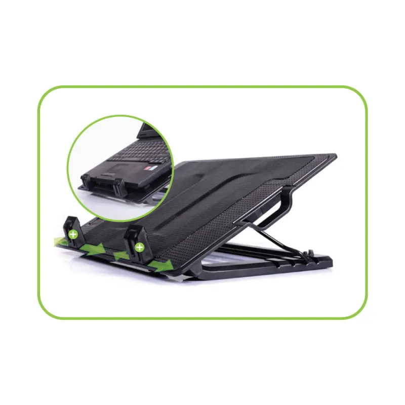 Supporto per notebook fino a 17.3'' con sistema di raffreddamento 