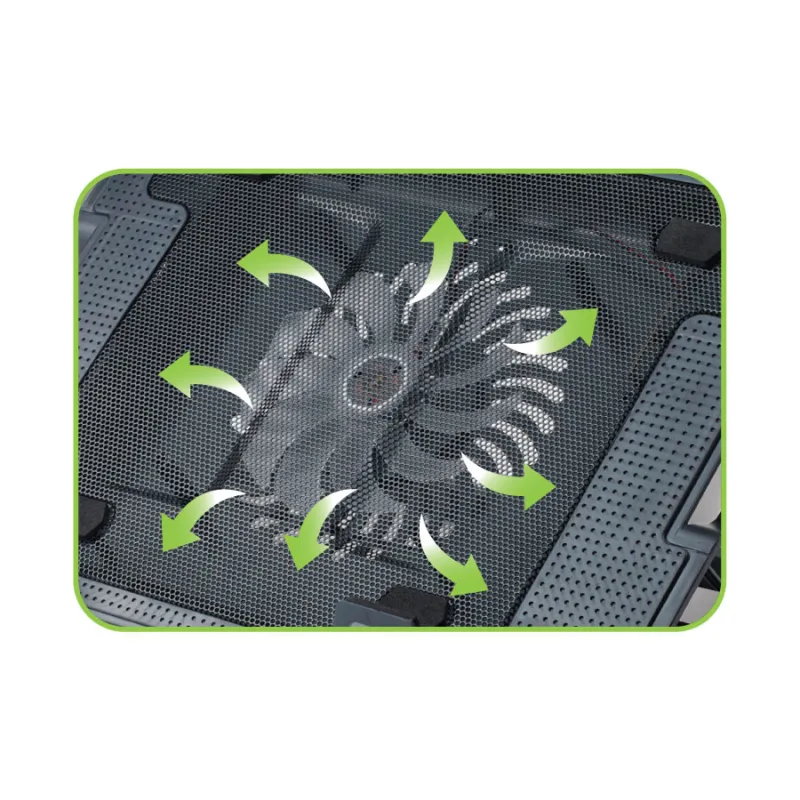 Supporto per notebook fino a 17.3'' con sistema di raffreddamento 
