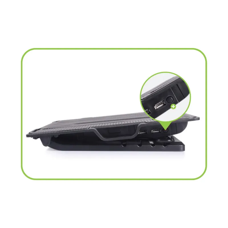 Supporto per notebook fino a 17.3'' con sistema di raffreddamento 