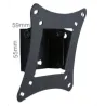 Supporto a Muro Inclinabile per TV 13-30'' nero