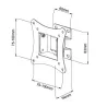 Supporto a Muro 1 Snodo Inclinabile per TV 13-30'' nero