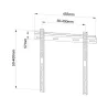 Staffa a Muro Ultra Slim Inclinabile TV LED LCD 23-55''