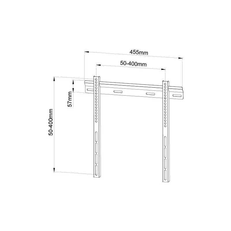Staffa a Muro Ultra Slim Inclinabile TV LED LCD 23-55''
