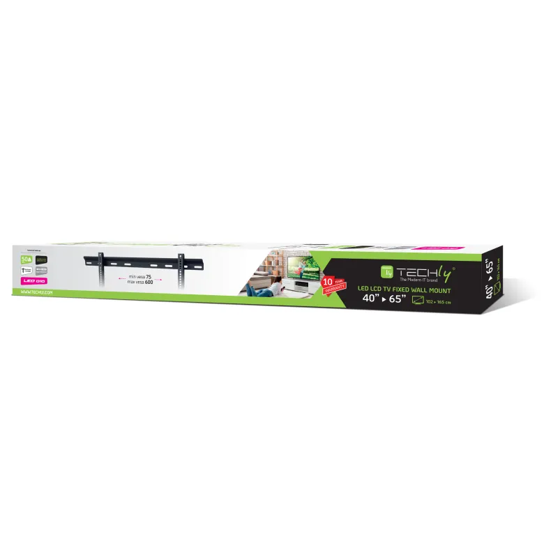 Staffa a Muro Ultra Slim Inclinabile TV LED LCD 40-65''