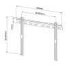 Staffa a Muro Ultra Slim Inclinabile TV LED LCD 40-65''