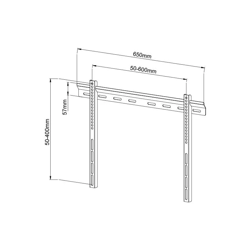 Staffa a Muro Ultra Slim Inclinabile TV LED LCD 40-65''
