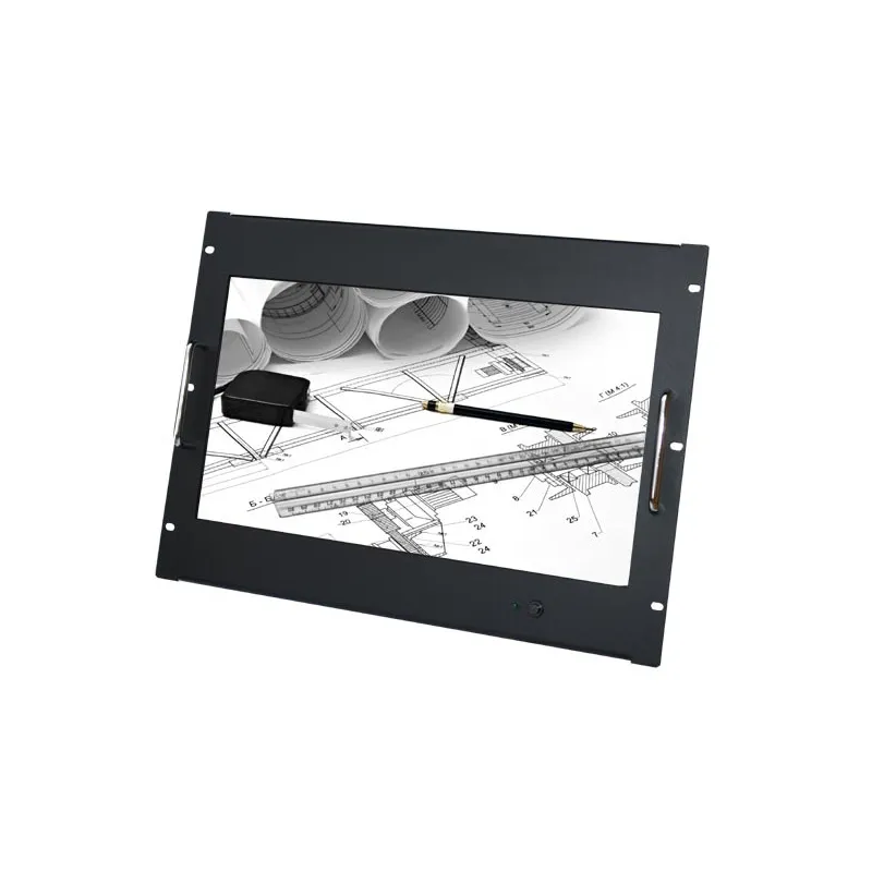 Monitor 8U per Armadio Rack 18,5'' Full HD Nero