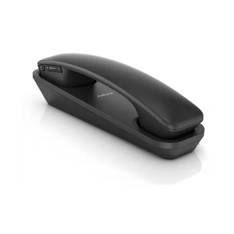 Jabra Handset 450™ Microtelefono senza fili per softphones/Comunicazione unificata con tecnologia DECT e base USB, color nero