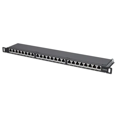 Pannello Patch 24 Posti 19'' Cat6a Schermato Nero