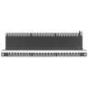 Pannello Patch 24 Posti 19'' Cat6a Schermato Nero