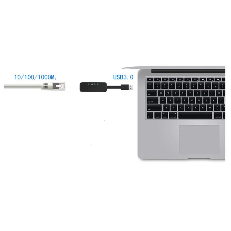Adattatore Convertitore USB 3.0 Ethernet Gigabit RJ45 Lan