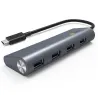 Hub USB-C 3.1 Gen1 SuperSpeed 4 Porte, Alluminio