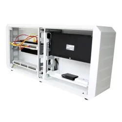 Armadio rack 19'' Ghost  con porta grigliata Bianco 