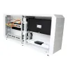 Armadio rack 19'' Ghost  con porta grigliata Bianco 