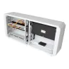 Armadio rack 19'' Ghost  con porta grigliata Bianco 
