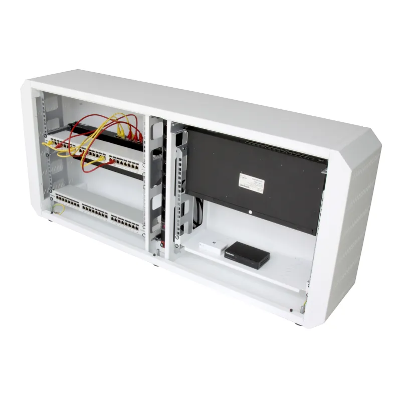 Armadio rack 19'' Ghost  con porta grigliata Bianco 