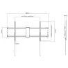 Staffa a Muro Fissa TV LED LCD 43-90''
