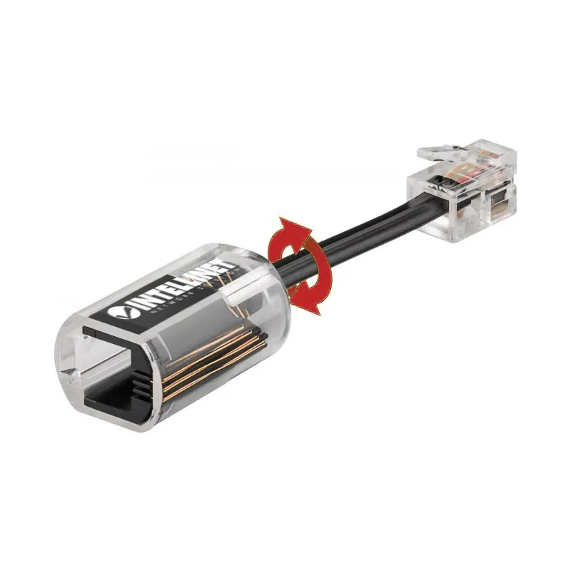 Plug Telefonico RJ10 Antiattorcigliamento per Cornetta Cavo 30mm