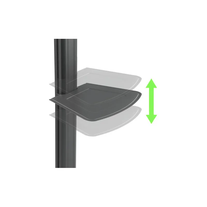 Supporto a Pavimento con Mensola Trolley TV LCD/LED 32-65''