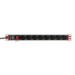 Multipresa per Rack 19'' 8 Uscite Spina Schuko