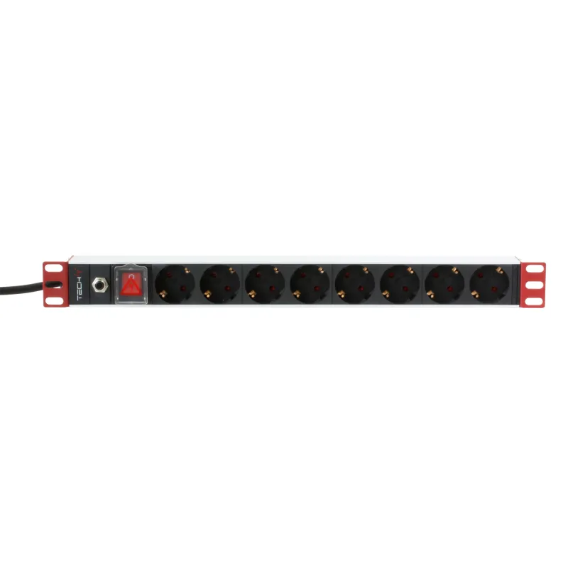 Multipresa per Rack 19'' 8 Uscite Spina Schuko