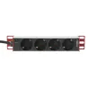 Multipresa Universale per Rack 10'' 4 posti Spina Schuko