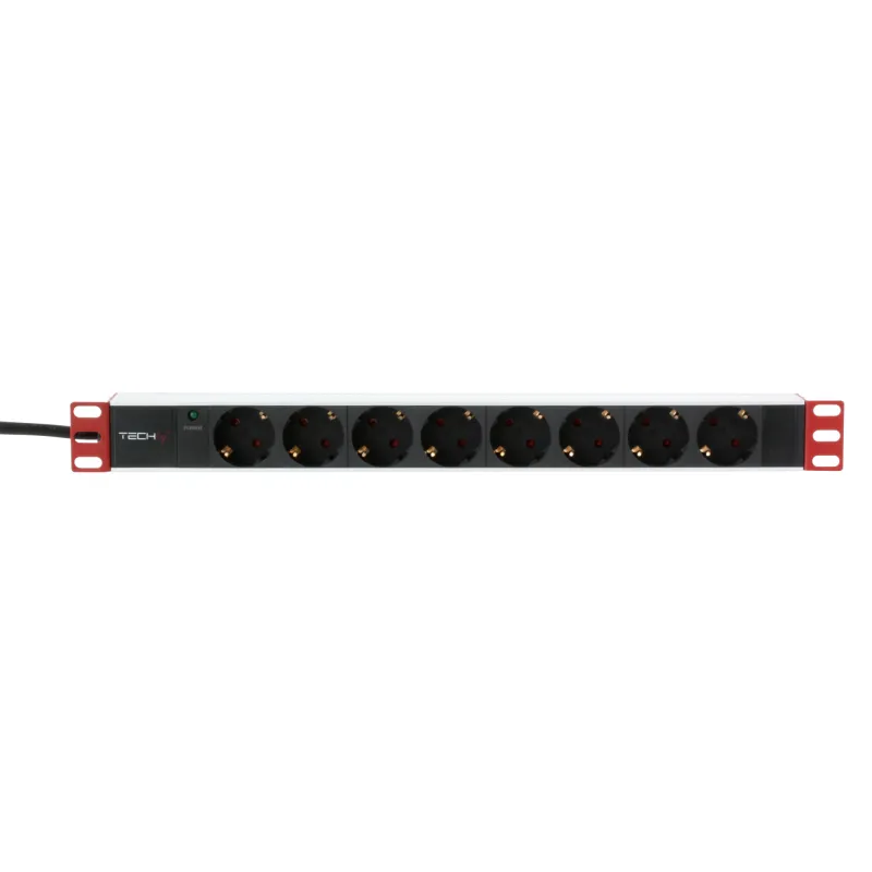 Multipresa per Rack 19'' 8 Uscite Spina Schuko