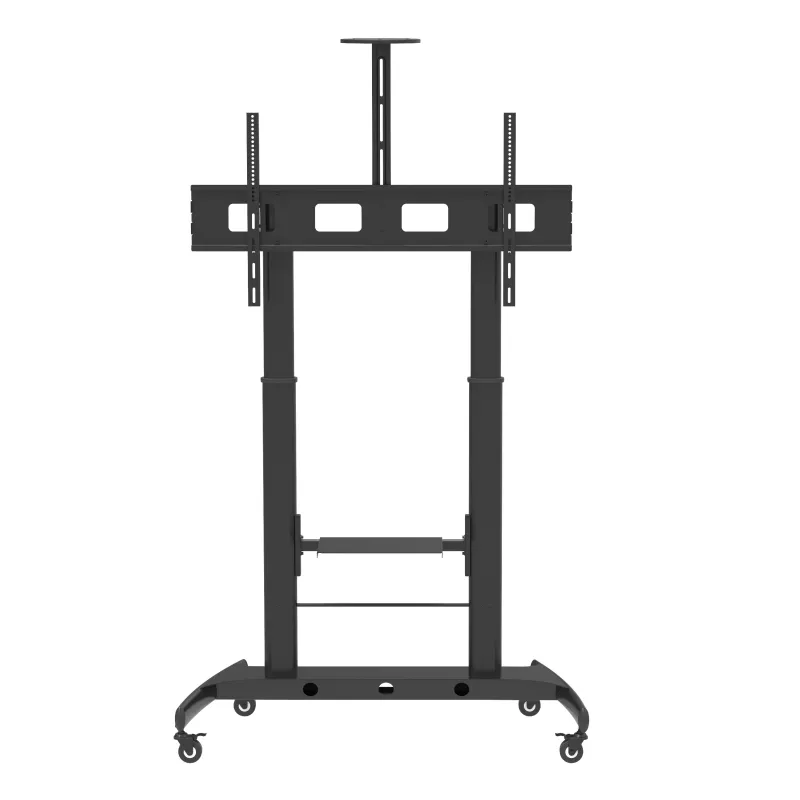 Supporto da Pavimento Altezza Regolabile 2 Mensole TV LCD/LED 52-110''