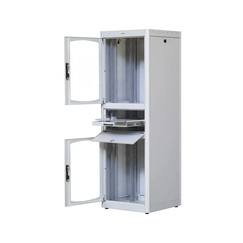 Armadio Rack 19'' 600x800 38U con Ripiano Tastiera Grigio