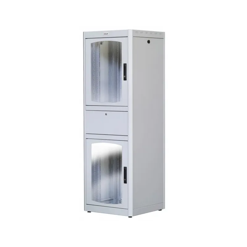 Armadio Rack 19'' 600x800 38U con Ripiano Tastiera Grigio
