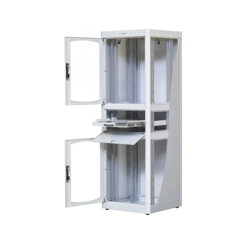 Armadio Rack 19'' 600x800 38U con Ripiano Tastiera Grigio