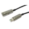 Cavo USB 3.0 SuperSpeed AOC in Fibra Ottica USB A M/F 10m Nero