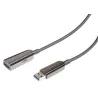 Cavo USB 3.0 SuperSpeed AOC in Fibra Ottica USB A M/F 10m Nero
