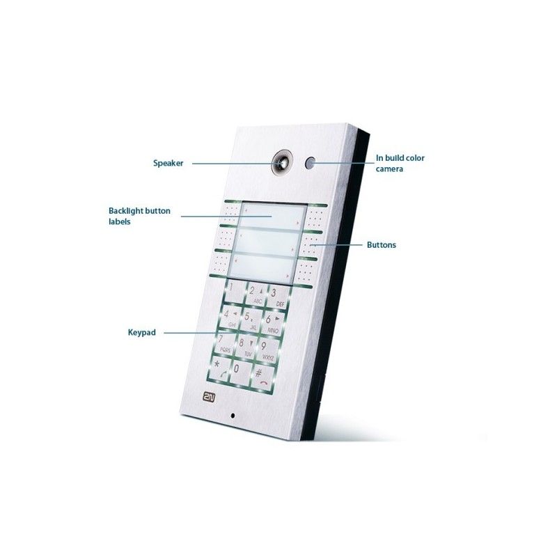 Citofono VoIP 1 tasto e tastiera 2N Helios IP Vario