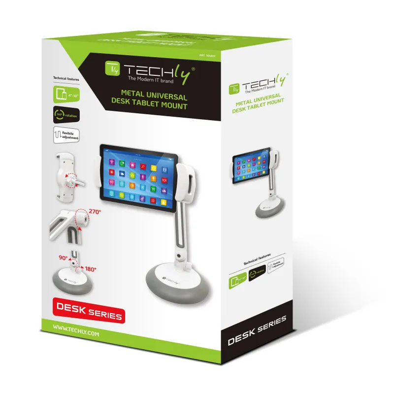 Supporto Universale da Tavolo per Smartphone e Tablet fino a 10''