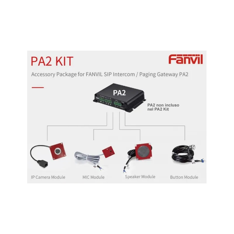 Fanvil PA2 Kit audio per sportelli totem colonnine