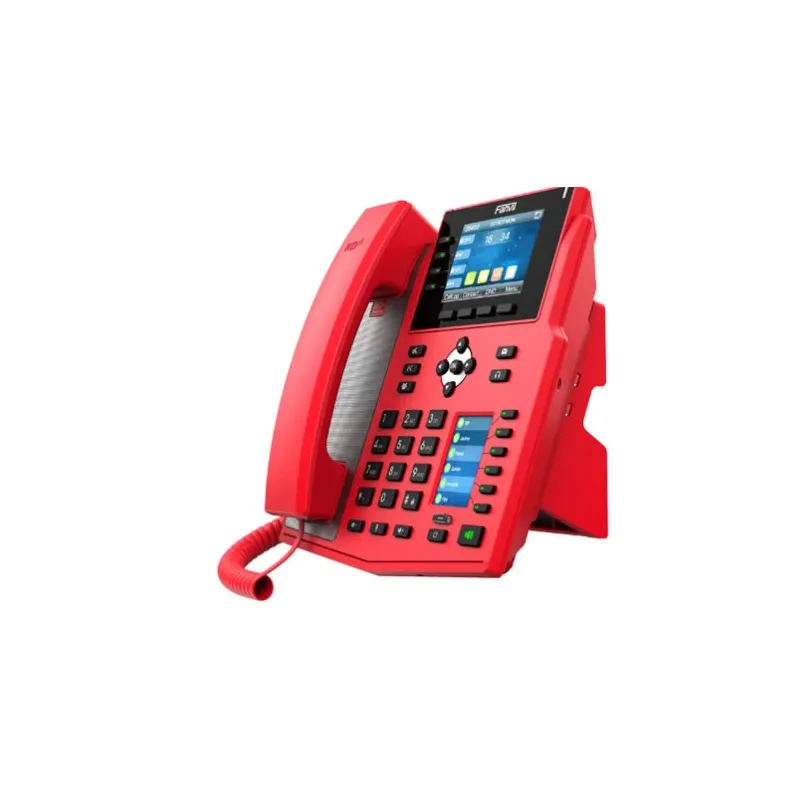 Fanvil X5U rosso telefono IP bluetooth 30 tasti colore rosso