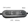 Cuffia USB Skype for business professionale Ezlight UC mono