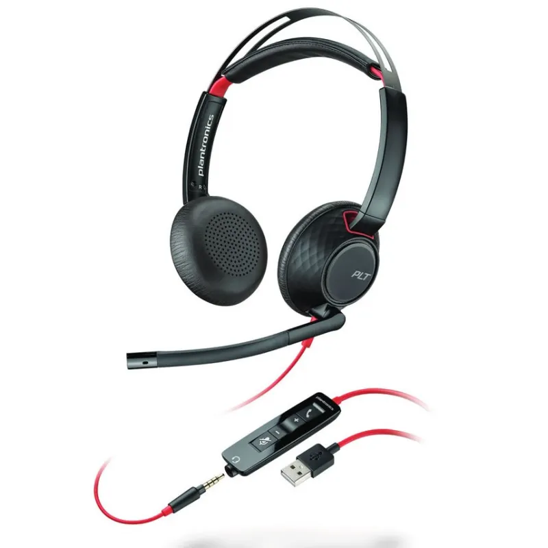 Poly Plantronics Blackwire 5220 cuffia USB Jack 3,5 mm
