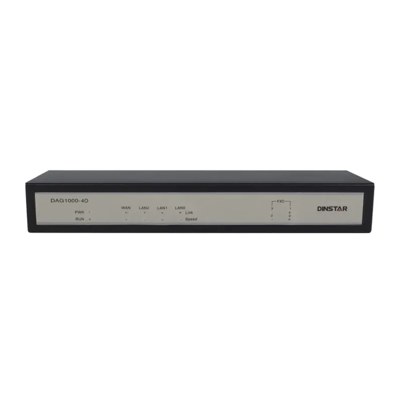 Gateway VoIP 4 fxo Dinstar DAG1000-4O 1 Wan 3 LAN