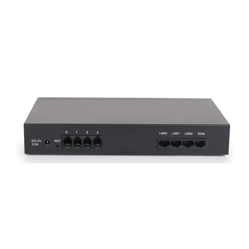 Gateway VoIP 4 fxo Dinstar DAG1000-4O 1 Wan 3 LAN