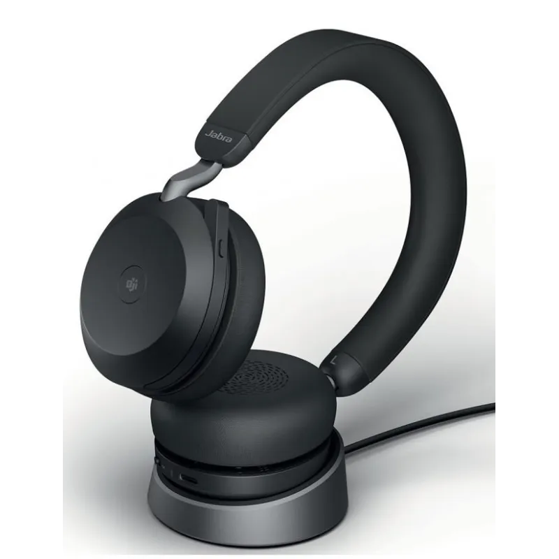 Jabra Evolve2 75 USB-A MS Teams black con base