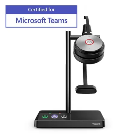 Yealink WH62 Mono Teams cuffia cordless 2 USB