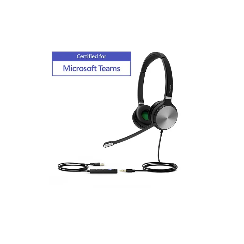 Yealink UH36 Dual cuffia stereo USB + Jack 3,5 mm teams