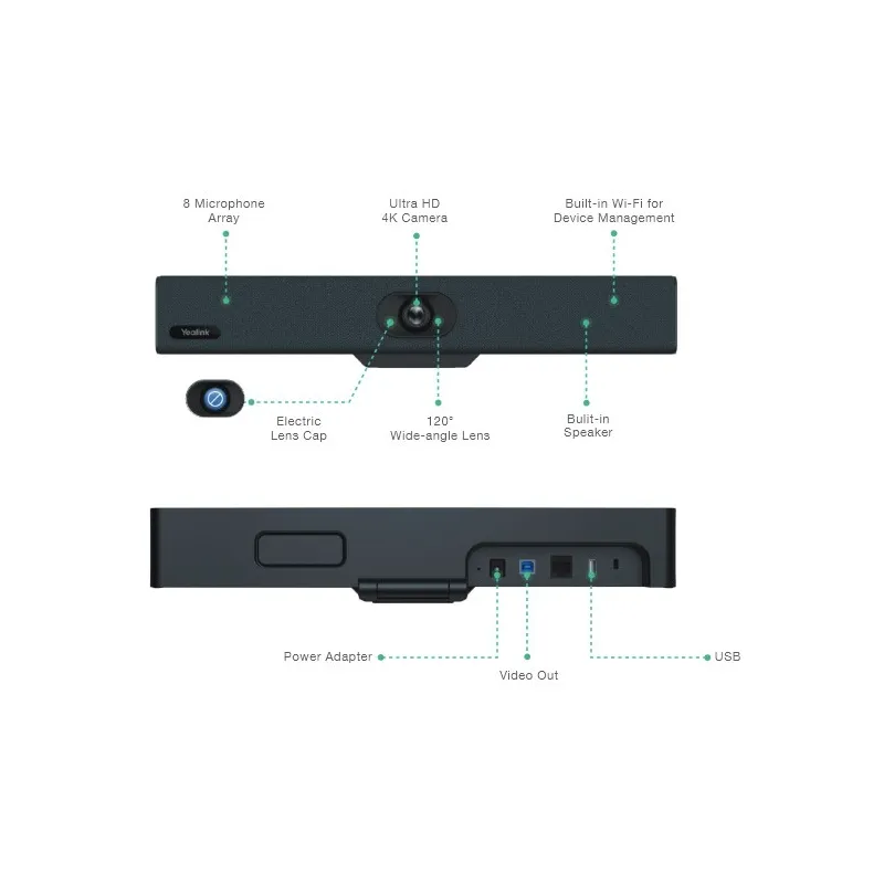 Yealink UVC34 webcam con microfono e speaker