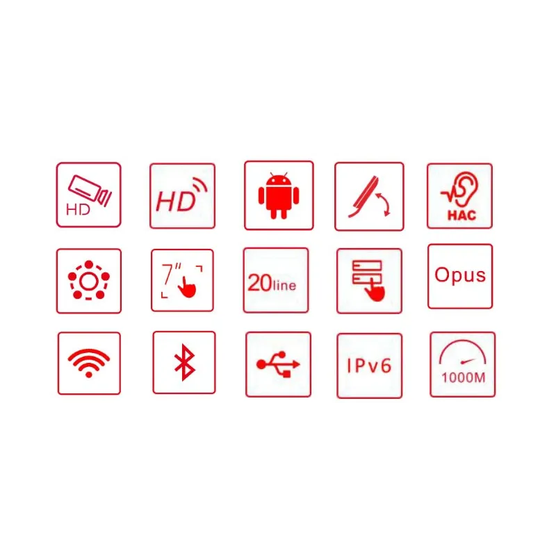Fanvil V67 Videotelefono Android 112 tasti