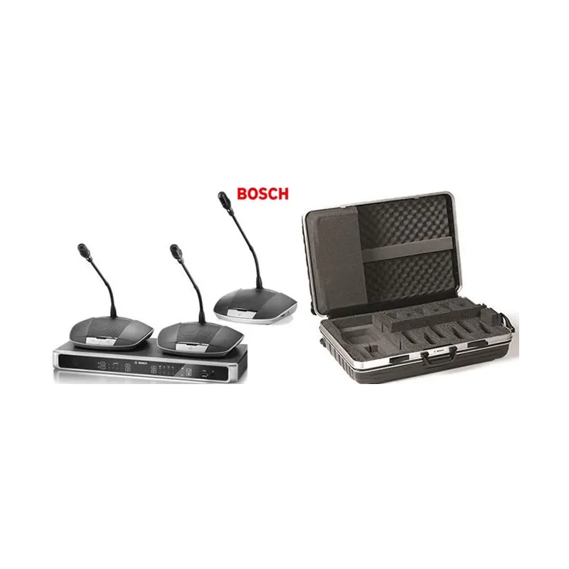Microfoni Bosch per sala riunoni demo kit in valigia ccs 1000 D