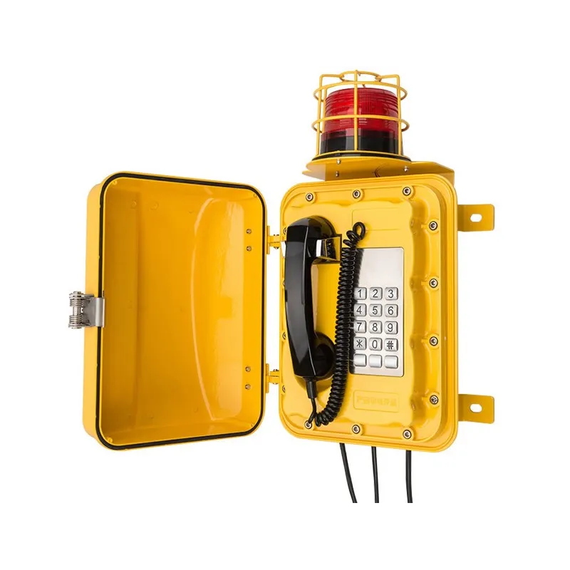 Telefono IP industriale stagno IP66 con avviso luminoso 