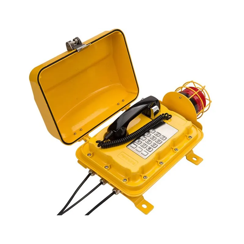 Telefono IP industriale stagno IP66 con avviso luminoso 